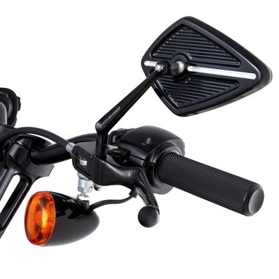 Handtag Arlen Ness All räfflad svart Gen 2 Touring, 25-26 Softail