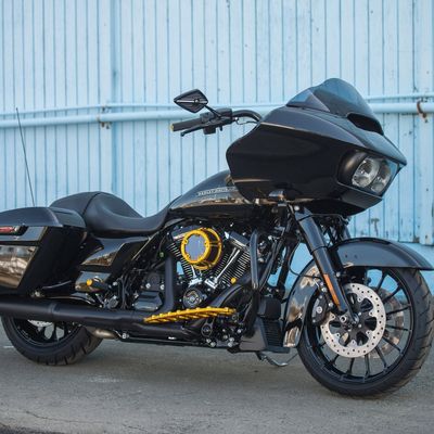 Handtag Arlen Ness räfflad Gen 2 Touring, 25-26 Softail guld