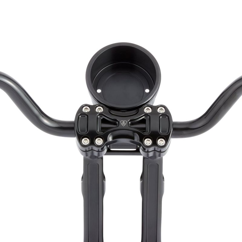 Fäste Arlen Ness Method All svart Softail with riser mounted