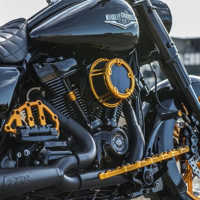 Luftfilter Arlen Ness 600-240 Method guld Softail 25-26