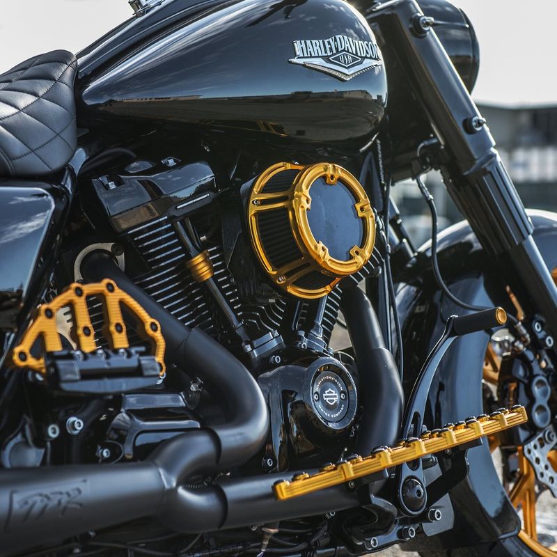 Luftfilter Arlen Ness 600-240 Method guld Softail 25-26