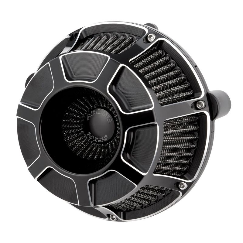 Luftfilter Arlen Ness 600-225 Beveled Inverted svart Softail 25-26