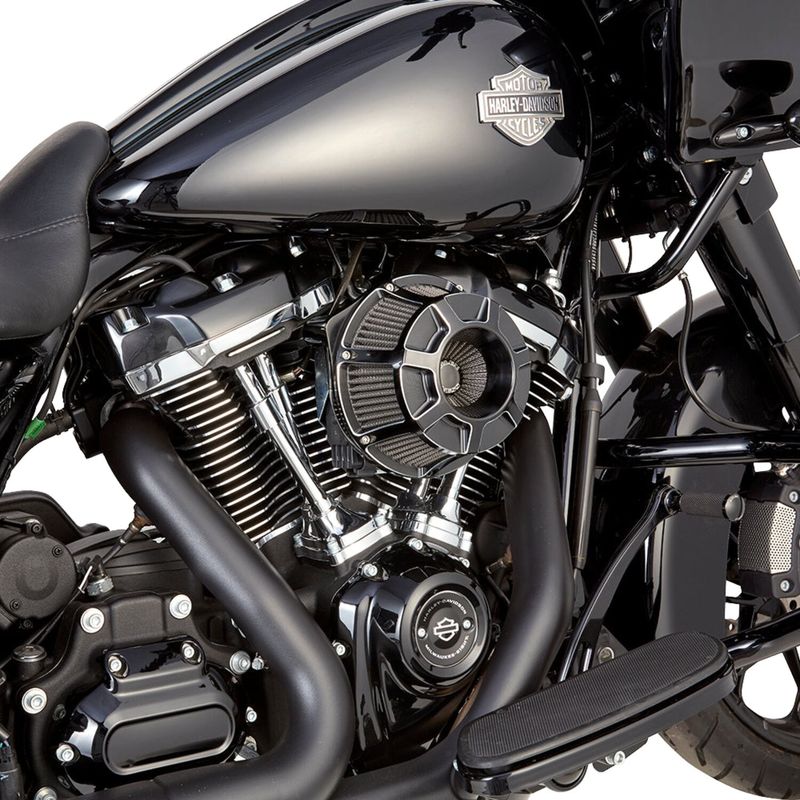 Luftfilter Arlen Ness 600-225 Beveled Inverted svart Softail 25-26