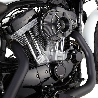 Luftfilter Arlen Ness 600-225 Beveled Inverted svart Softail 25-26