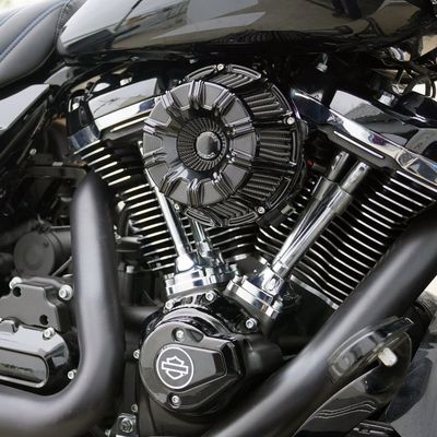 Luftfilter Arlen Ness 10-GAUGE Inverted All svart Softail 25-26
