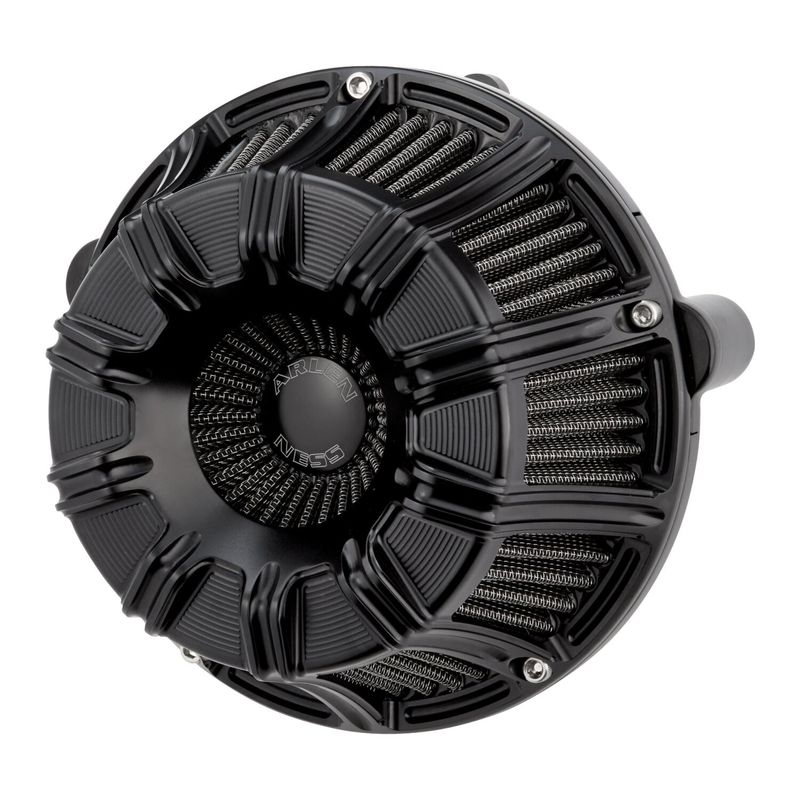 Luftfilter Arlen Ness 10-GAUGE Inverted All svart Softail 25-26