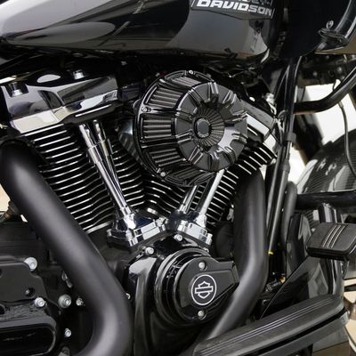 Luftfilter Arlen Ness 10-GAUGE Inverted All svart Softail 25-26