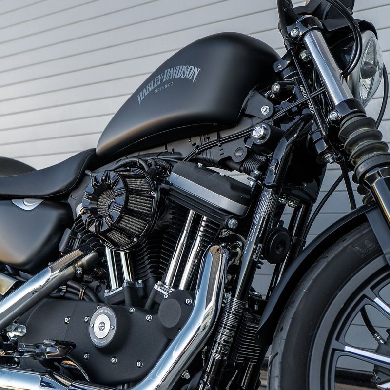 Luftfilter Arlen Ness 10-GAUGE Inverted All svart Softail 25-26