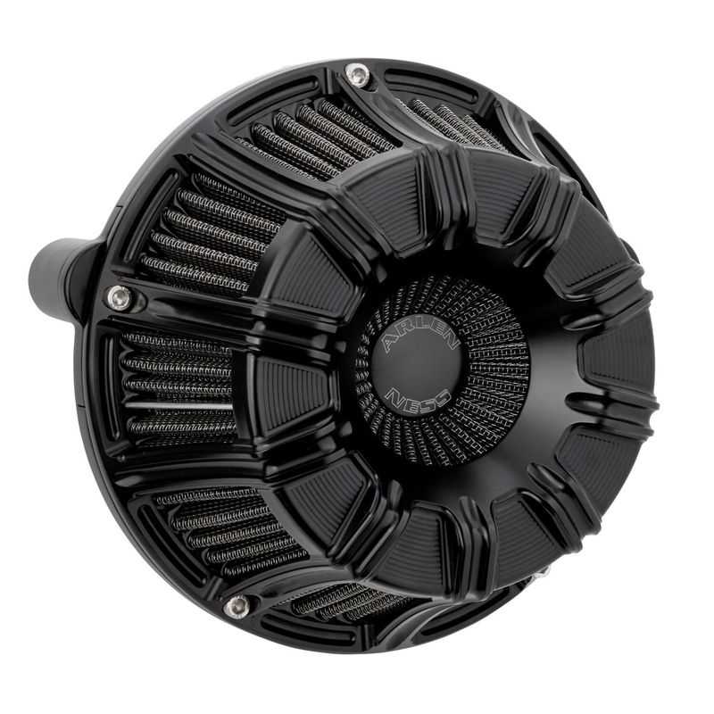 Luftfilter Arlen Ness 10-GAUGE Inverted All svart Softail 25-26