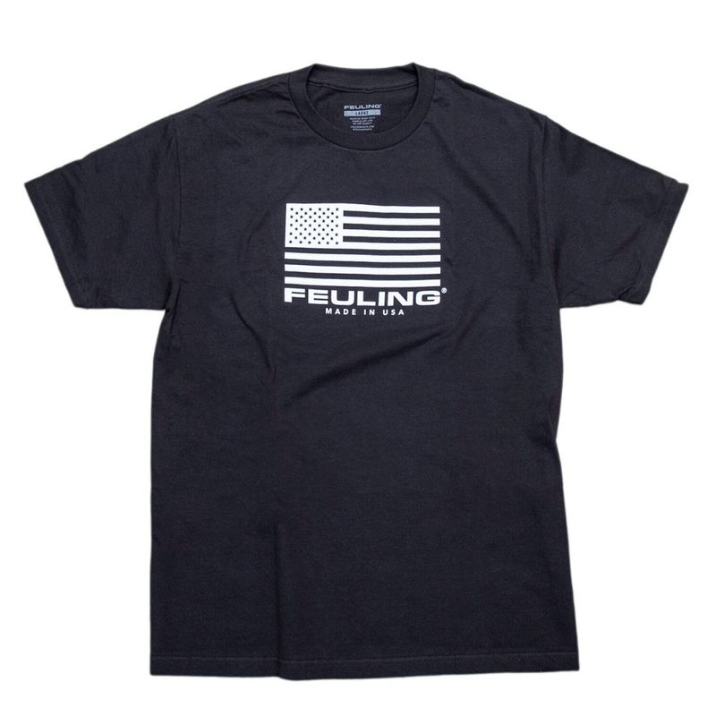 T-shirt flagga Feuling stl 2XL svart