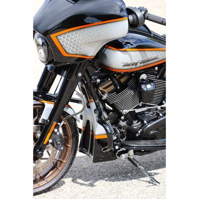 Spoiler fram Cult-Werk Custom mattsvart Street Glide & Road Glide 21-23