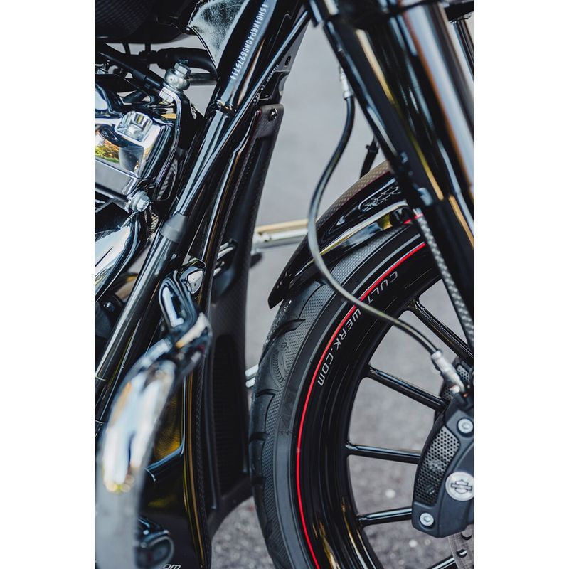 Spoiler fram Cult-Werk Custom mattsvart Street Glide & Road Glide 21-23