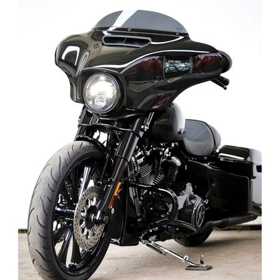 Spoiler fram Cult-Werk Custom blanksvart 21–23 Street Glide & Road Glide