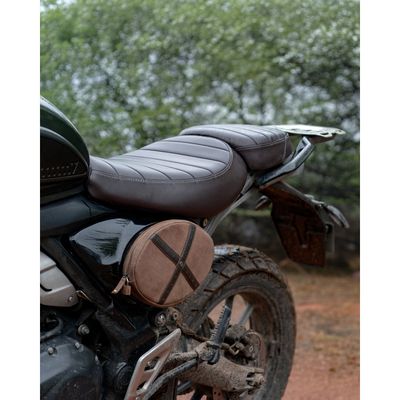 Väska Trip Machine Scrambler Egg Pocket tobaksbrun Triumph Scrambler 400