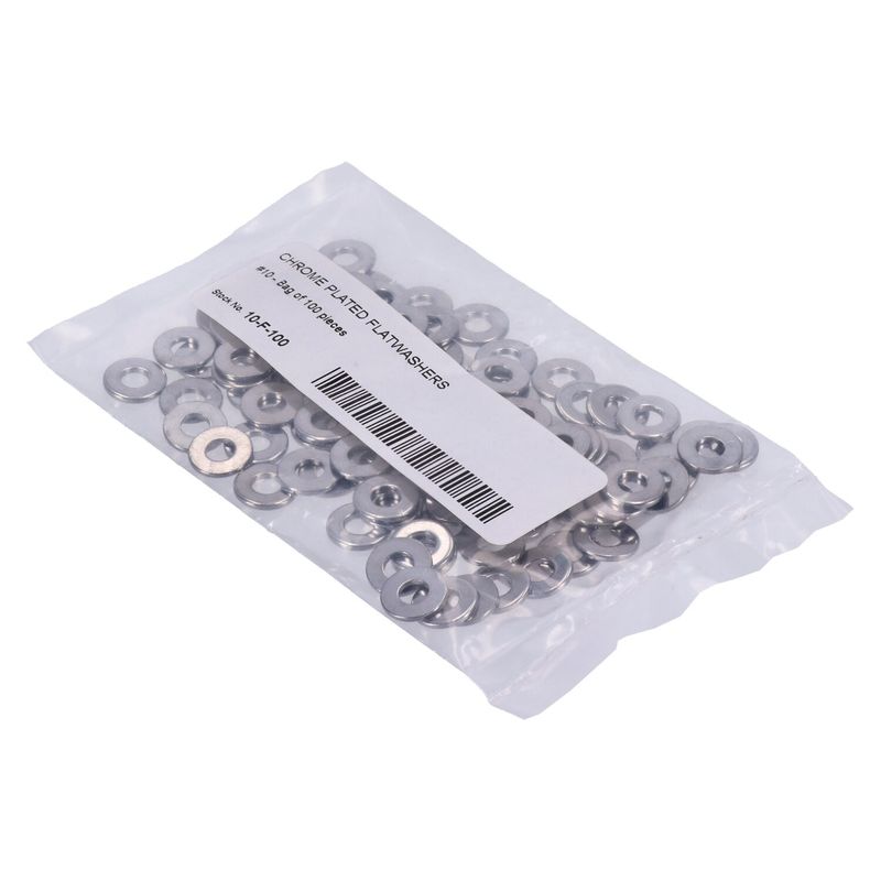 Brickor bultar Colony Flatwashers 10 krom (100-pack)