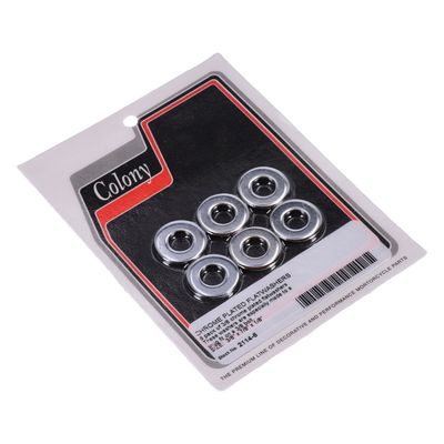 Brickor bultar Colony Flatwashers 3/8" 1/16 krom (6-pack)