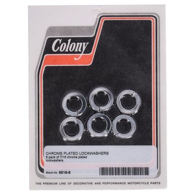 Låsbrickor Colony 7/16" krom 9519-6 (6-pack)