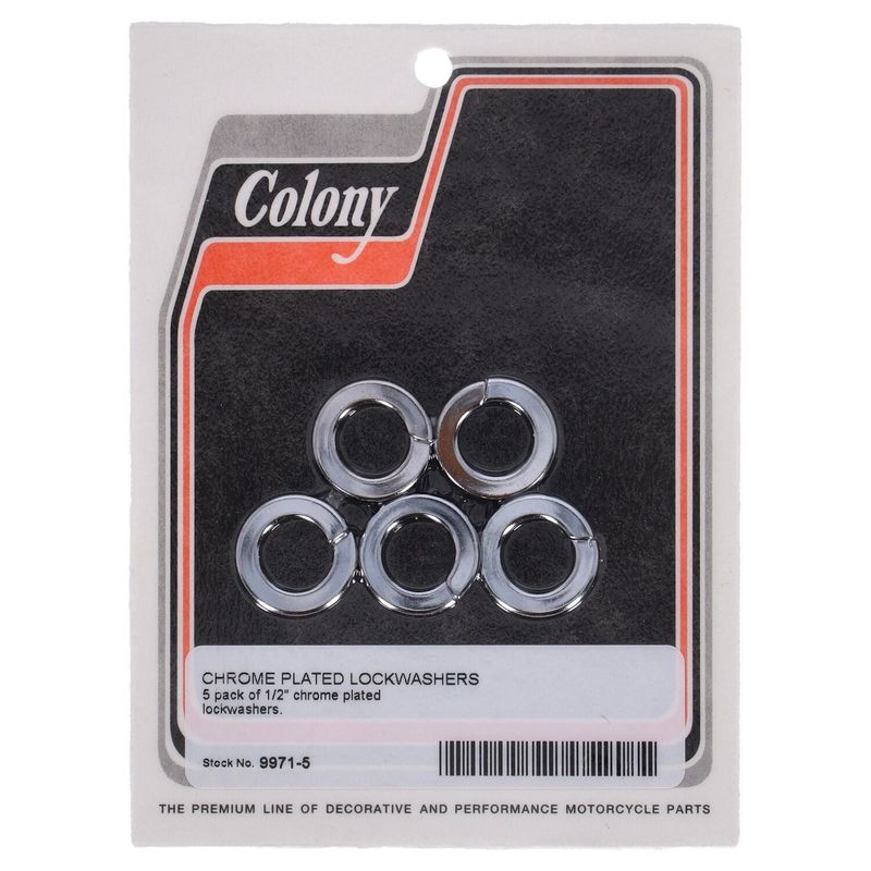 Låsbrickor Colony 1/2" krom 9971-5 (5-pack)