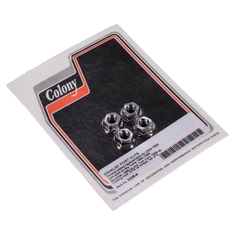 Mutter Colony 5/16-24 krom (4-pack)