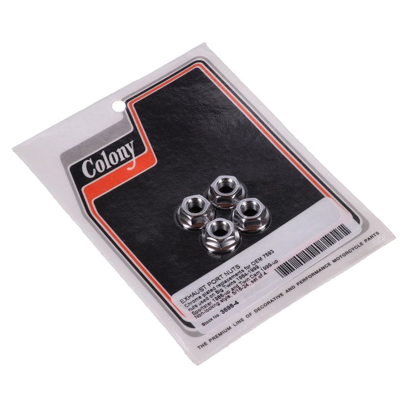 Mutter Colony Non 5/16-24 krom (4-pack)