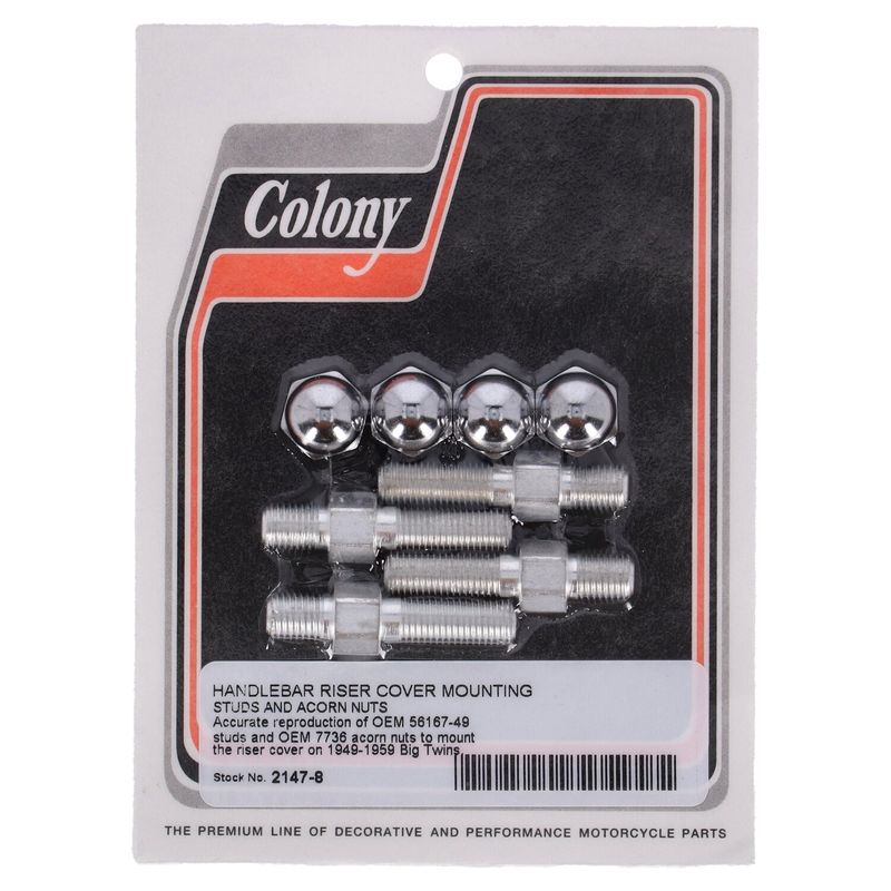 Monteringssats kåpa Colony krom (4-pack)