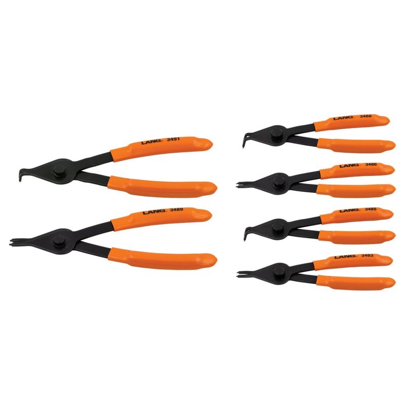 Låsringstång Lang Tools 6pc Convert