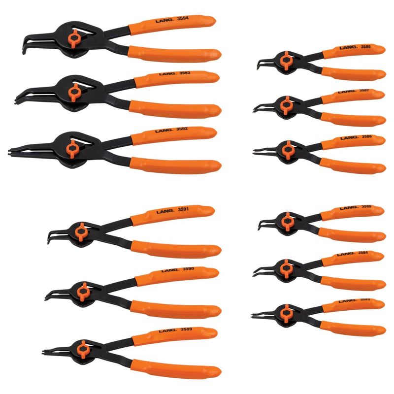 Låsringstång Lang Tools V-Notch 12 universal