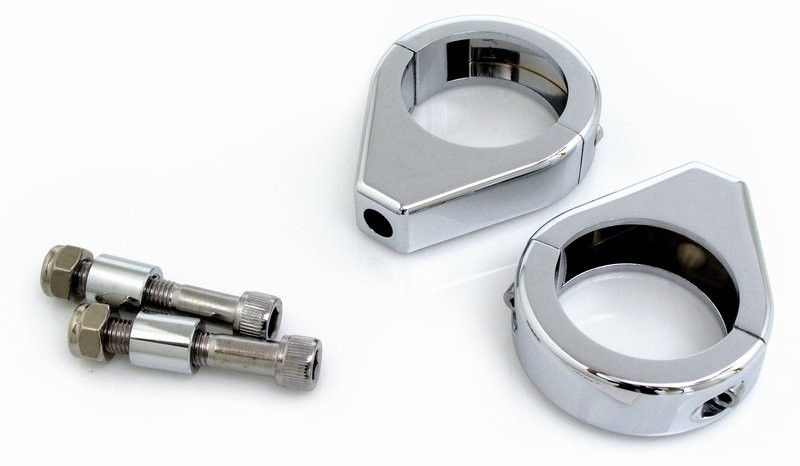 Klammer fäste MCS 41mm slät krom universal
