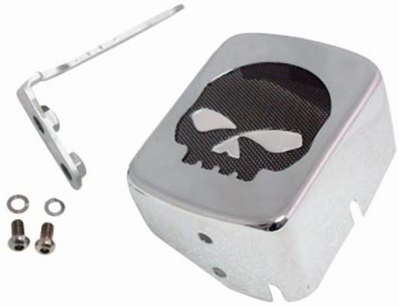 Kåpa tändspole Skull Softail 00-upp (EJ Rocker), kromad