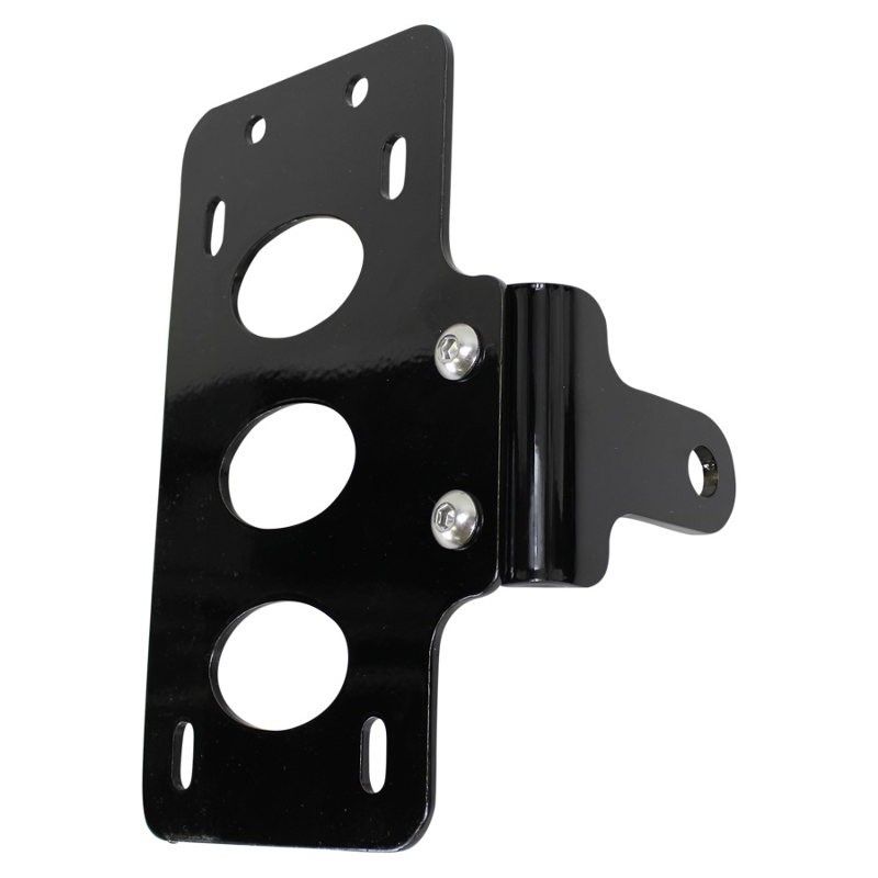 Nummerplåtshållare sidomonterad TC Bros (1/2" stötdämparfäste)