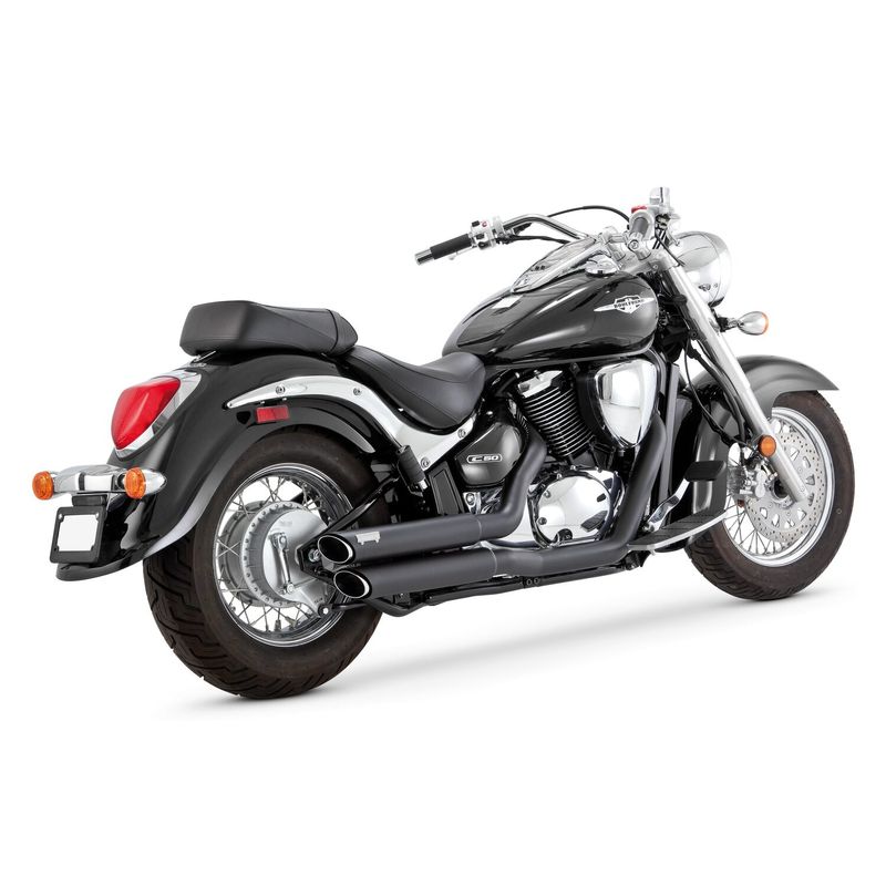 Avgassystem Vance & Hines Twin 2 svart Suzuki VL800 Boulevard, C50,