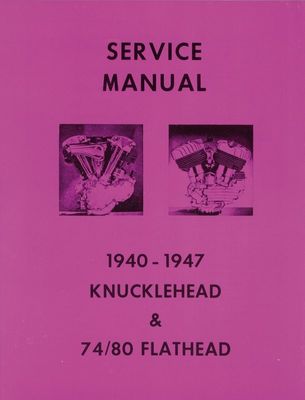 Verkstadshandbok Knucklehead &Flathead 74''/80''