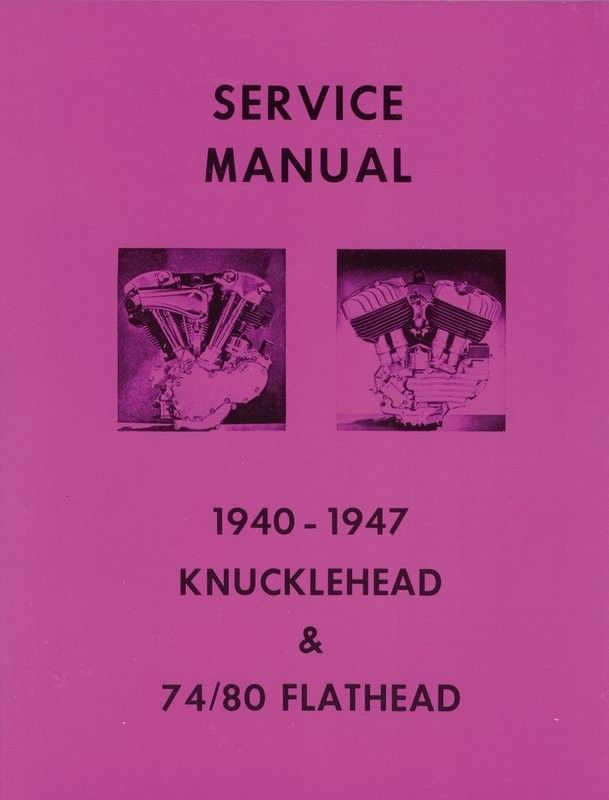 Verkstadshandbok Knucklehead &Flathead 74''/80''