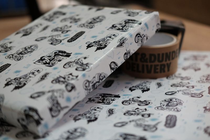 Blixt&Dunder Monster Presentpapper