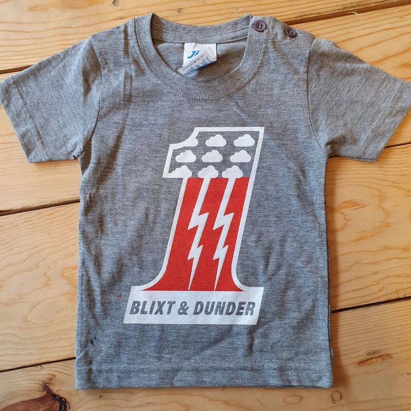B&D 1 T-Shirt Barn Grå