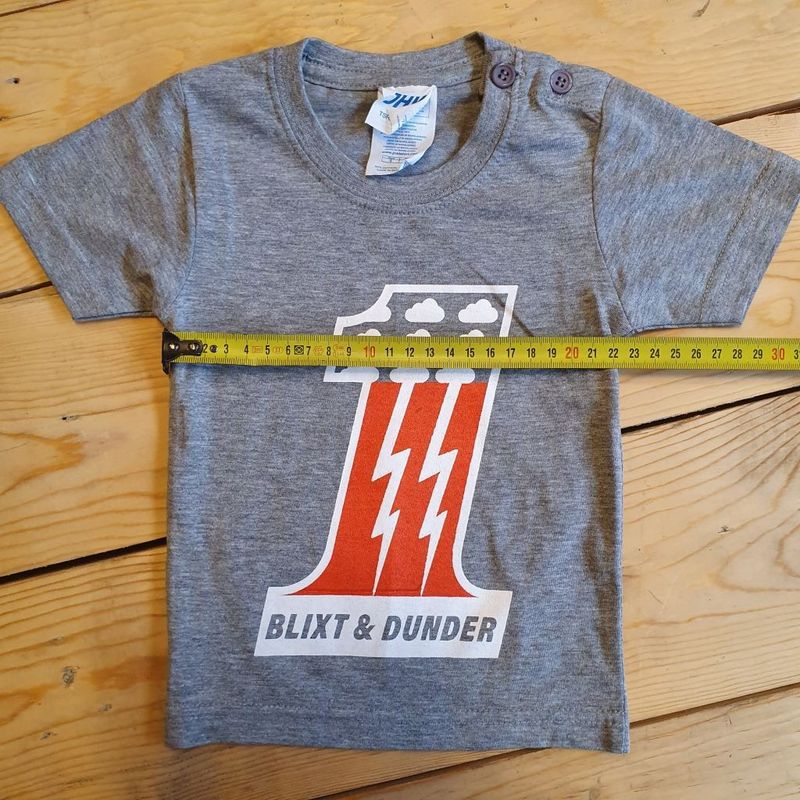 B&D 1 T-Shirt Barn Grå