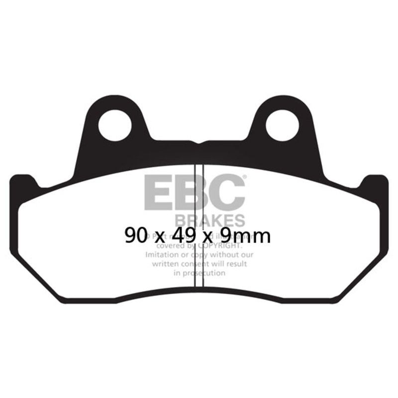 Bromsbelägg EBC FA069/2V V-pad halvsintrade Honda CB 750 F 83-84 m.fl.
