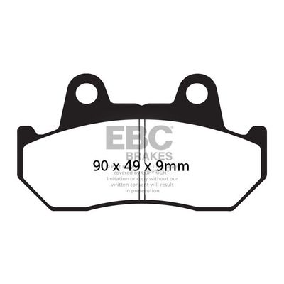 Bromsbelägg EBC FA069/2V V-pad halvsintrade Honda CB 750 F 83-84 m.fl.