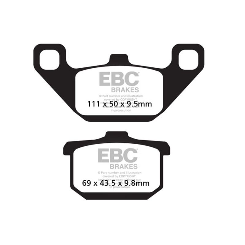 Bromsbelägg EBC FA085V V-pad halvsintrade Kawasaki GTR 1000 ZG 1000 m.fl.