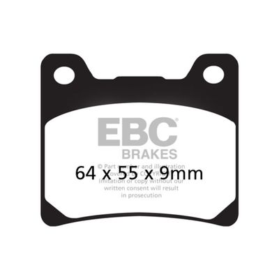 Bromsbelägg EBC FA088V V-pad halvsintrade Yamaha FZX 700 Fazer 86-87 m.fl.