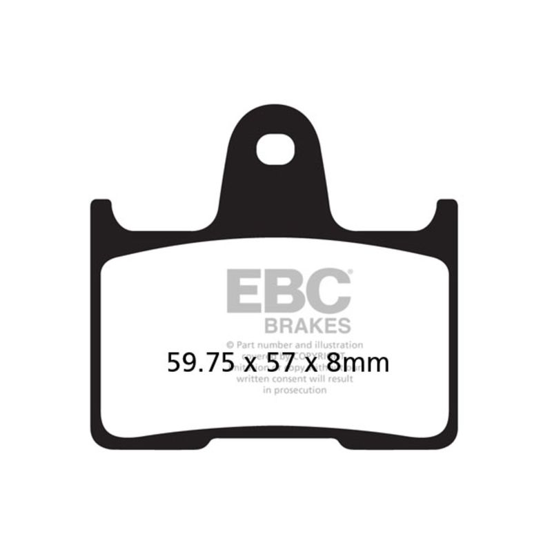 Bromsbelägg EBC FA254V V-Pad halvsintrade koppar