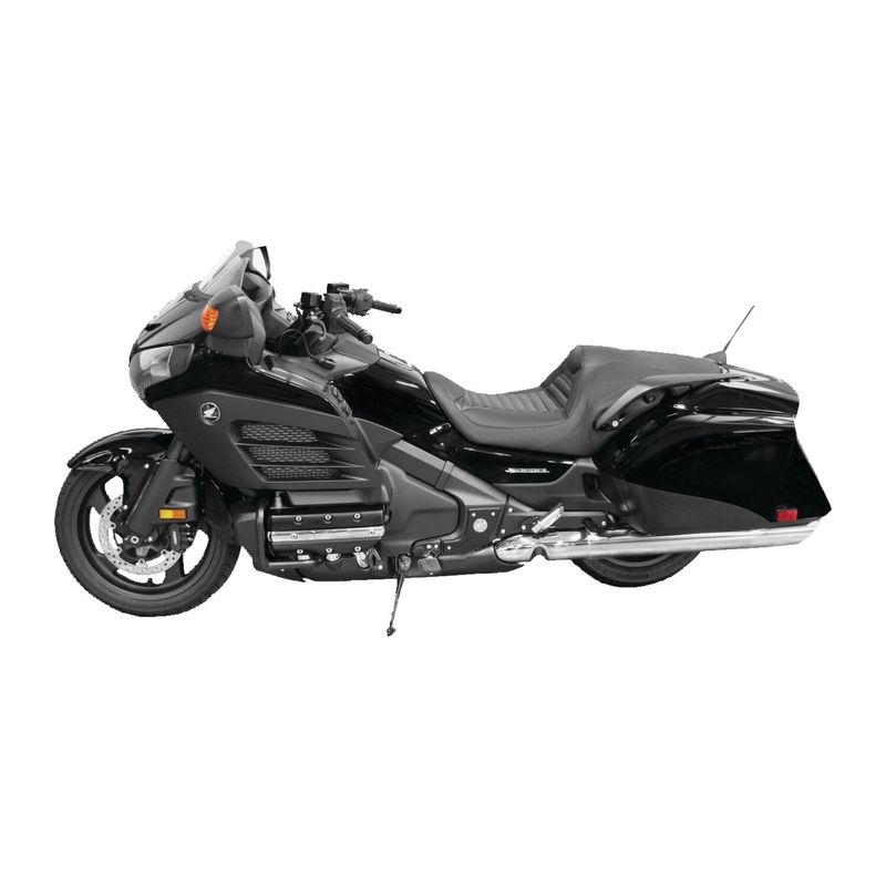 Sadel Mustang Fastback Tuck-n-Roll svart Honda Gold Wing F6B 13-17
