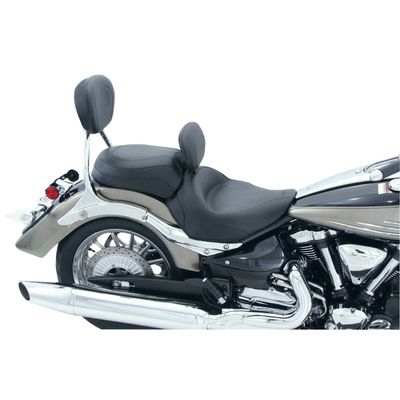 Solosadel Mustang bred svart justerbar 06-10, 12-15 Yamaha Roadliner