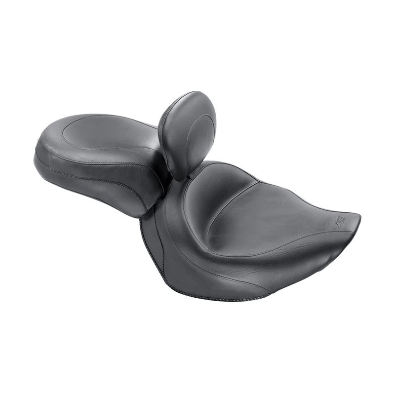 Solosadel Mustang bred svart justerbar 06-10, 12-15 Yamaha Roadliner