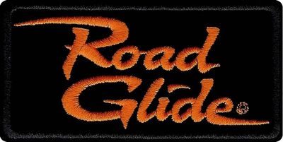 Broderat tygmärke Road Glide 10  X 5 cm