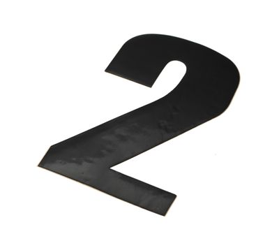 Skyltsiffra 11,5 cm 2 svart