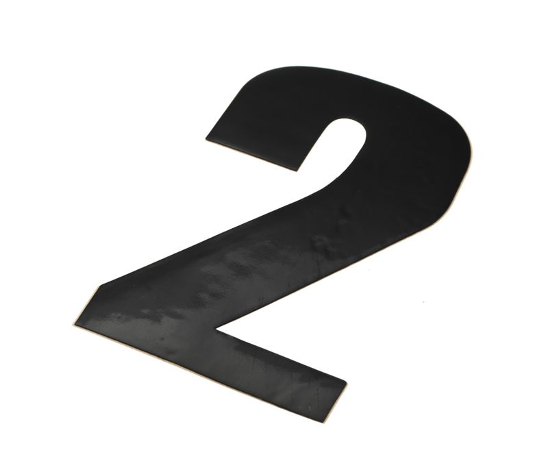 Skyltsiffra 11,5 cm 2 svart