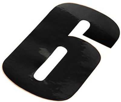 Skyltsiffra 11,5 cm 6 svart
