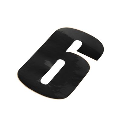 Skyltsiffra 11,5 cm 6 svart