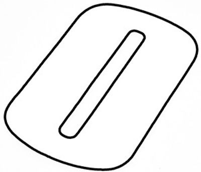 Skyltsiffra 0 i vitt 11.5cm hög